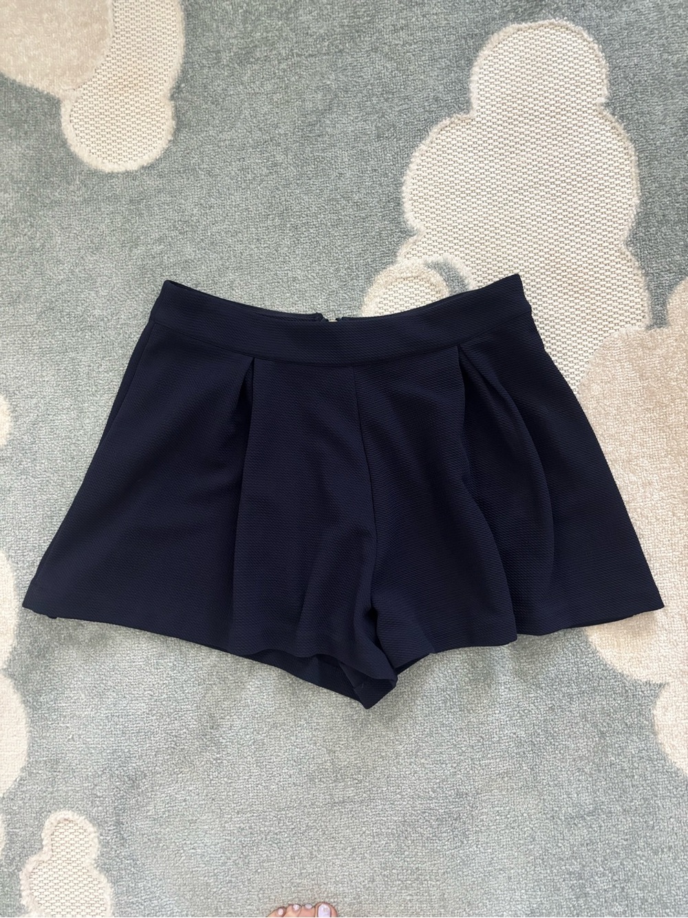 Gianni Bini Navy Pleated Skort Shorts